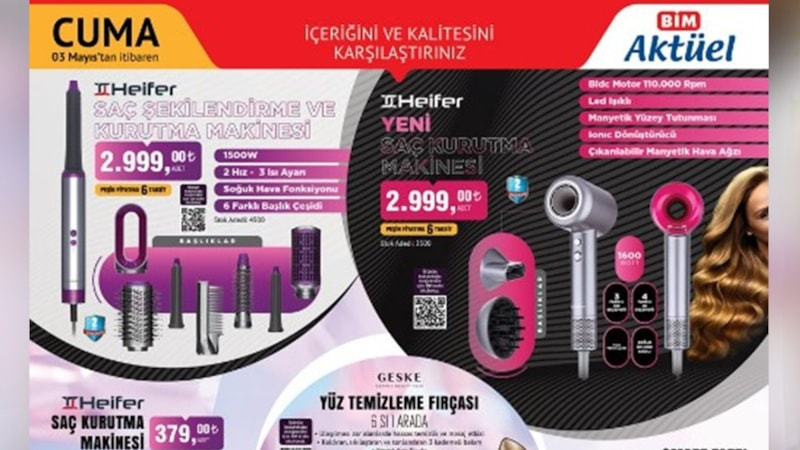 BİM bunu da yaptı! Dyson Airwrap muadili geliyor; Sadece 2.999 TL...