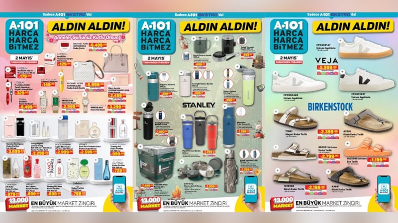 Acele eden yaşadı! A101’den dev fırsat: Stanley Termos 699.00 TL, Calvin Klein Parfüm 979.00 TL...