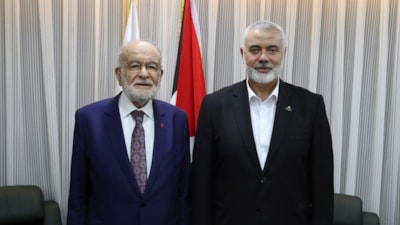 Temel Karamollaoğlu, Hamas lideri Haniye ile görüştü
