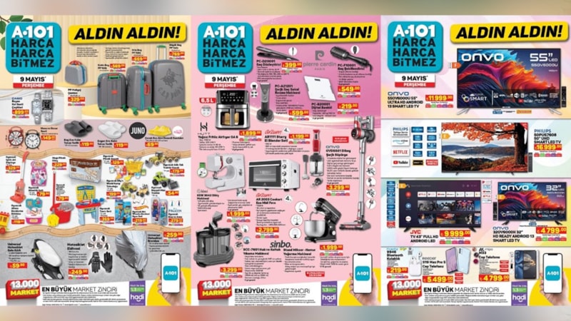 Duyan 3'er 5'er alıyor! A101'de dev fırsat; Casio Kol Saati 899.00 TL, Bluetooth Kulaklık 219.00 TL…