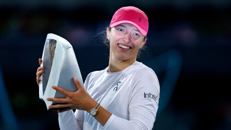 Madrid Açık'ta tek kadınlar şampiyonu Iga Swiatek!