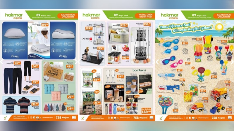Hakmar’da indirim şenliği: Ortopedik yastık 399.00 TL, Baharatlık seti 169.00 TL…