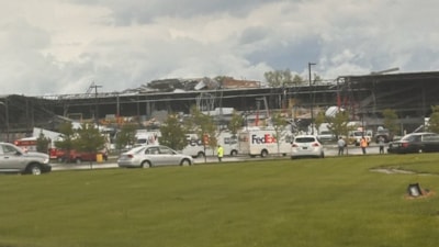 ABD'de hortum nedeniyle depo çöktü