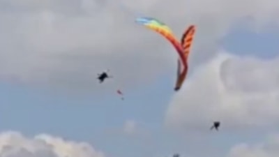 Anakara'daki ölümlü paraşüt kazasından yeni görüntü