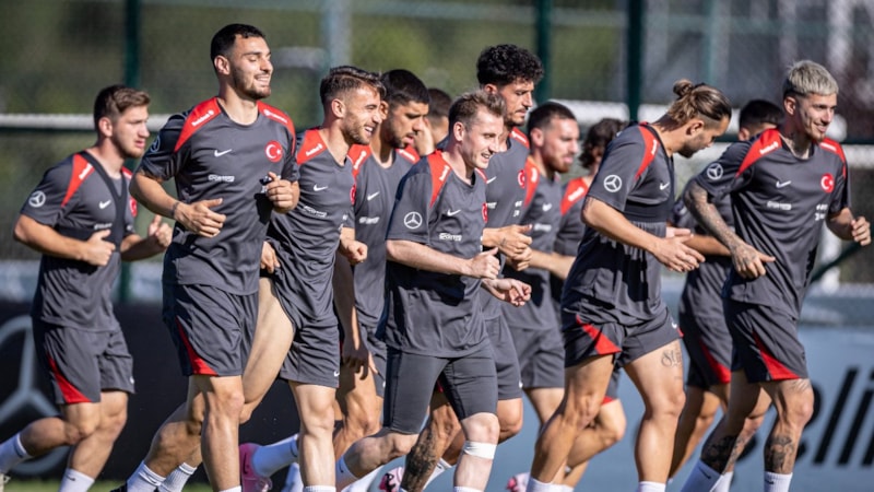 A Milli Takım, İtalya karşılaşmasının hazırlıklarını sürdürdü