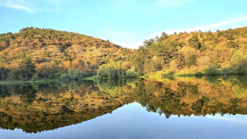 Çorum'un gizli cenneti Hacılarhanı Göleti görsel şölen sundu
