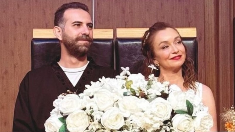 Nikahtan ilk kare! Oyuncu Başak Daşman ikinci kez evlendi!
