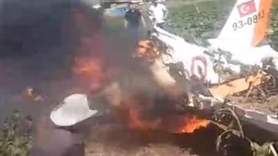 Kayseri'de düşen eğitim uçağına ilk müdahaleyi yapan tarım işçileri konuştu