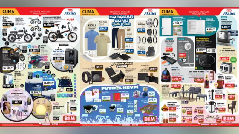 BİM'den Babalar Günü fırsatı; Kol Saati 239.00 TL, Deri Cüzdan 299.00 TL, Pantolon 169.00 TL...