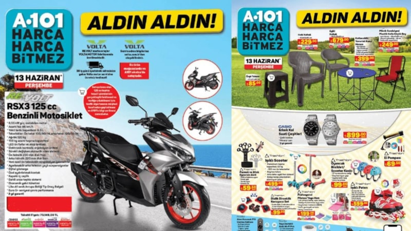 A101’de sudan ucuza 125CC motosiklet fırsatı: Fiyatını duyan kuyruğa girecek