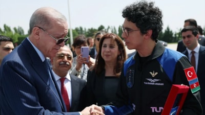Cumhurbaşkanı Erdoğan, astronot Atasever'i kabul etti