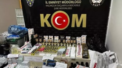 İzmir'de sahte vücut geliştirme ilacı üretimi yapan 4 kişi yakalandı