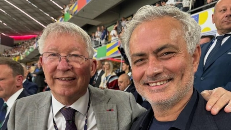 Mourinho, EURO 2024 açılış maçını Ferguson ile izledi