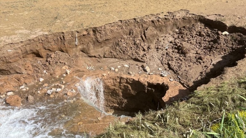 Konya'da yeni bir obruk oluştu