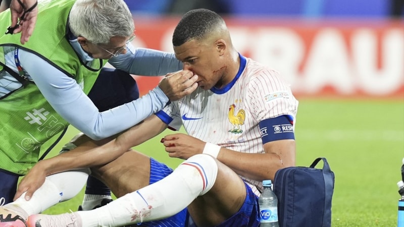 EURO 2024'te talihsiz an: Mbappe'nin burnu kırıldı