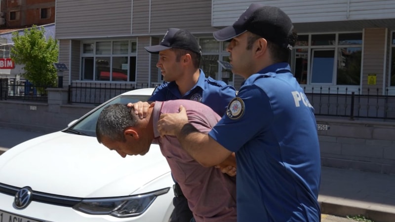 Kırıkkale'de polise şiddet uygulayan şahıs tutuklandı