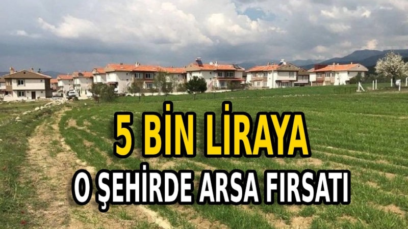 5 bin lirası olana arsa tapusu verilecek! Duyan o şehre bilet kesiyor