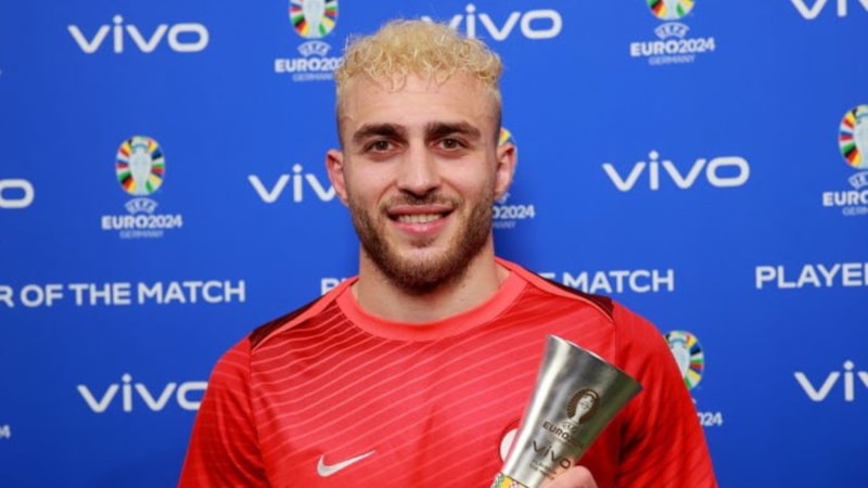 Çekya - Türkiye maçınının futbolcusu Barış Alper Yılmaz oldu