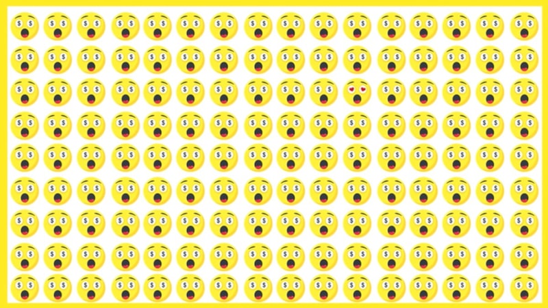 Hangi emoji farklı? Resimdeki farklı emojiyi bulmak için 5 saniyeniz var...