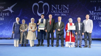 Cumhurbaşkanı Erdoğan, torununun mezuniyet törenine katıldı