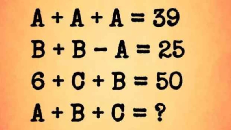 Yüksek IQ Testi: Bu matematik bulmacasını dahiler 10 saniyede çözüyor...