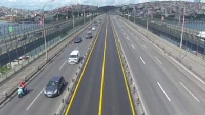 Haliç Köprüsü'ndeki asfalt yenileme çalışmaları tamamlandı