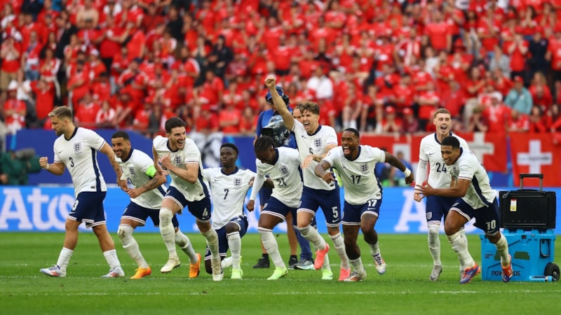 İsviçre'yi yenen İngiltere, EURO 2024'te yarı finale yükseldi