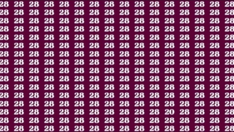 Resimdeki farklı sayıyı 5 saniyede bulanların IQ'su 130 üzeri çıkıyor! Süre başladı...