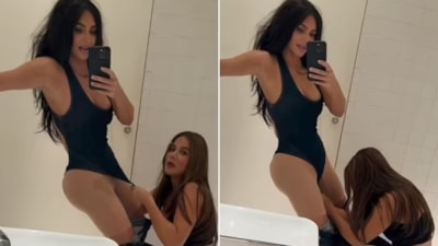 Kim Kardashian, çıtçıtlı body giyerken yardım aldı! O anlar sosyal medyada olay oldu