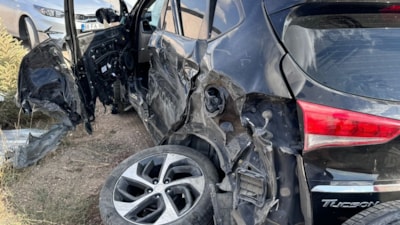 Aksaray'da sevgilisinin babasından kaçarken kaza yaptı