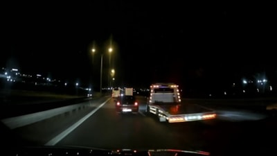 Kocaeli TEM Otoyolu'nda çekici sürücüleri otomobil sürücülerini taciz etti