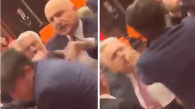 DEM Partili Ali Bozan'ın Meclis'te dayak yediği o an