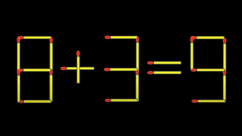 Zeka Sorusu: Sadece 1 kibritin yerini değiştirin, denklemi çözün! 8 saniye kaldı…