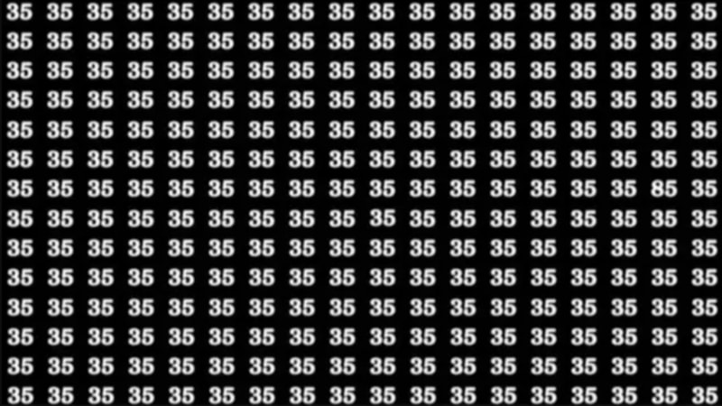 Farklı sayıyı 200 kişiden 5'i buldu! 5 saniyede bulanların IQ'su 130 üzeri kabul ediliyor