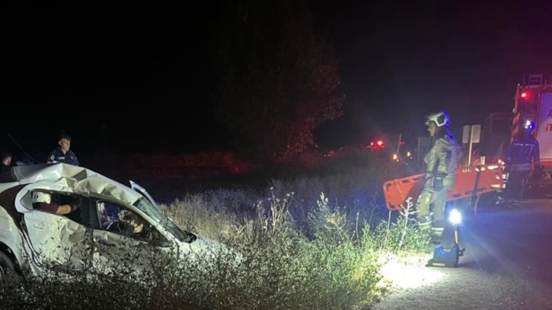 Ankara’da otomobil ile kamyonun çarpıştığı kazada 4 kişi yaralandı