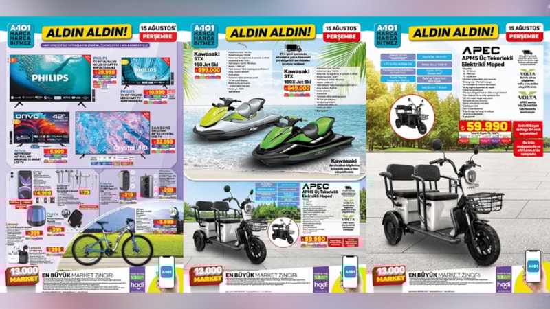 Denizciler A101’e koşacak! 1500 CC Jet Ski geliyor; İşte fiyatı…