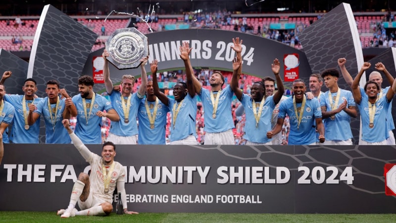 Manchester United'ı yenen Manchester City, Community Shield'ı kazandı