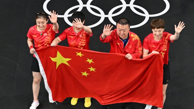 Paris 2024'te masa tenisi kadınlar takım müsabakalarının galibi Çin!