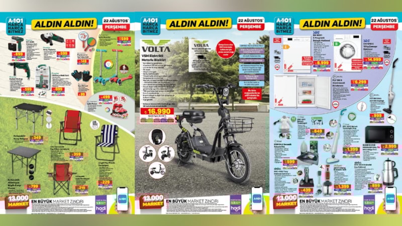 Evini yenilemek isteyen, A101’e koşacak! Pileli Örme Perde 449.00 TL, Güneşlik Perde 219.00 TL…