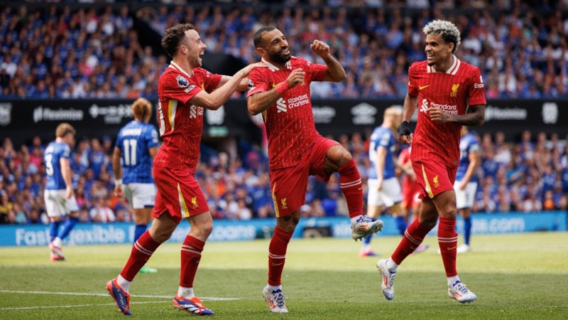 Liverpool, Ipswich Town deplasmanında kazandı! Salah bir rekor daha kırdı