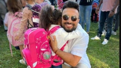 Süperstar Tarkan'ın mutlu günü! Kızı Liya'nın ilk okul gününü paylaştı