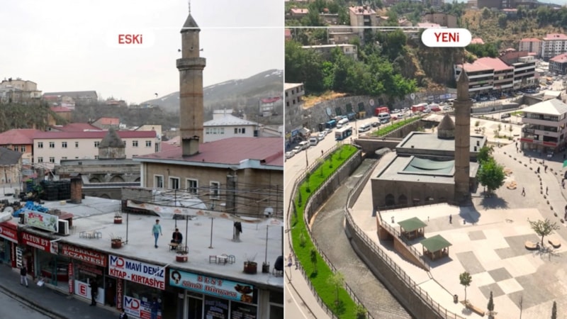 Bitlis'te Kent Meydanı Projesi ile kaybolan tarih gün yüzüne çıkarıldı