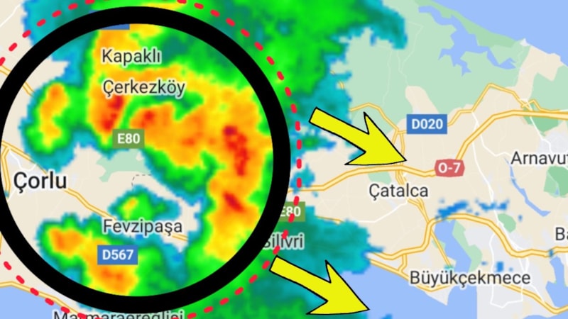 İstanbul radarında göründü! Silivri, Çatalca, Avcılar dikkat: Yaklaşıyor...