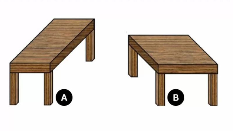Optik İllüzyon: Hangi masa daha büyük? Sadece %1'lik kısım çözebiliyor...