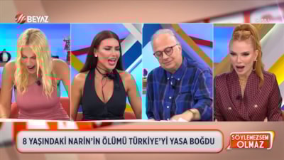 Magazin programında ilginç anlar: Narin için çığlık atıldı