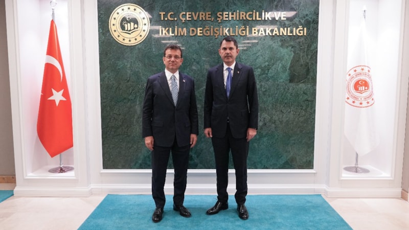 Murat Kurum, Ekrem İmamoğlu'nu kabul etti