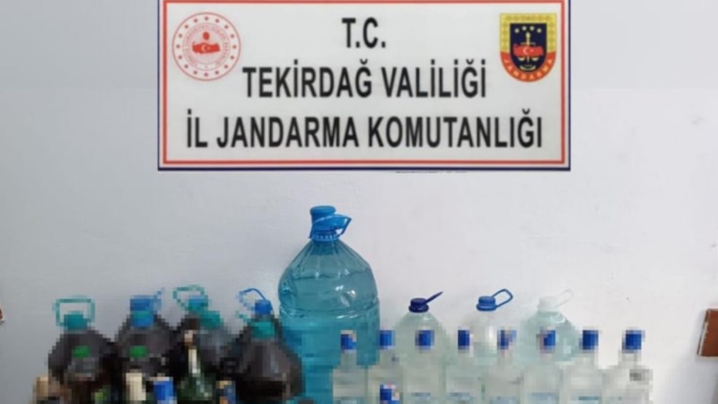 Tekirdağ’da kaçak içki operasyonu