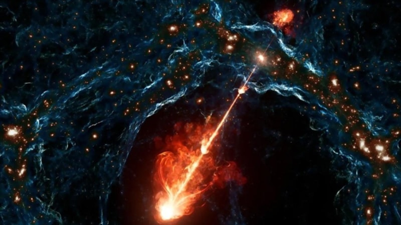 Evrenin en büyük kara delik jet çifti keşfedildi: 23 milyon ışık yılı uzunluğunda