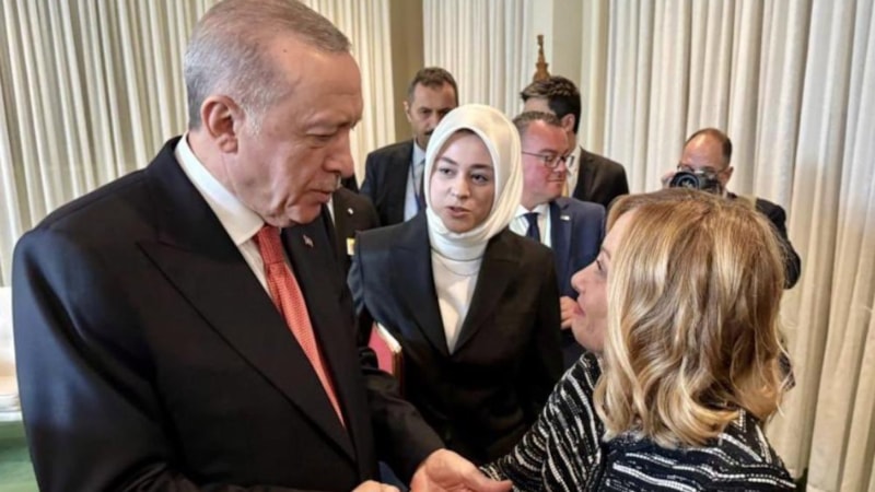 Giorgia Meloni'nin Cumhurbaşkanı Erdoğan ile görüşmesi