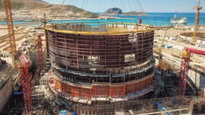 Akkuyu Nükleer Güç Santrali'nin ilk reaktör inşaatında son aşama